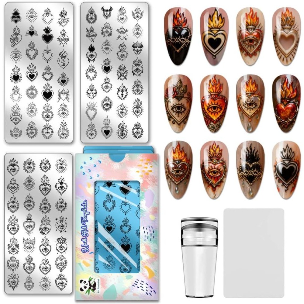 Nail Stamping Plate - 84 Patterns Sacred Heart Nail Stamping