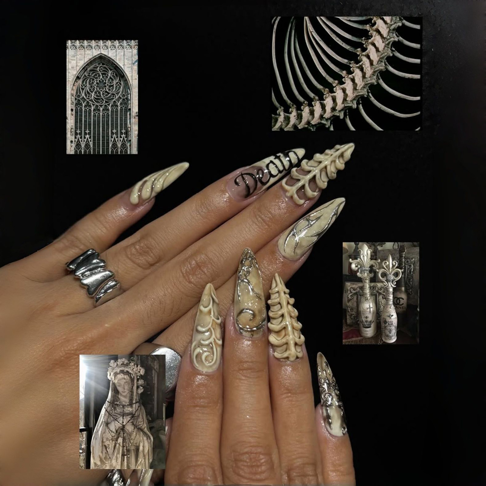 Nail Art Gothic - Cosplay Lovers Press on Nails Halloween