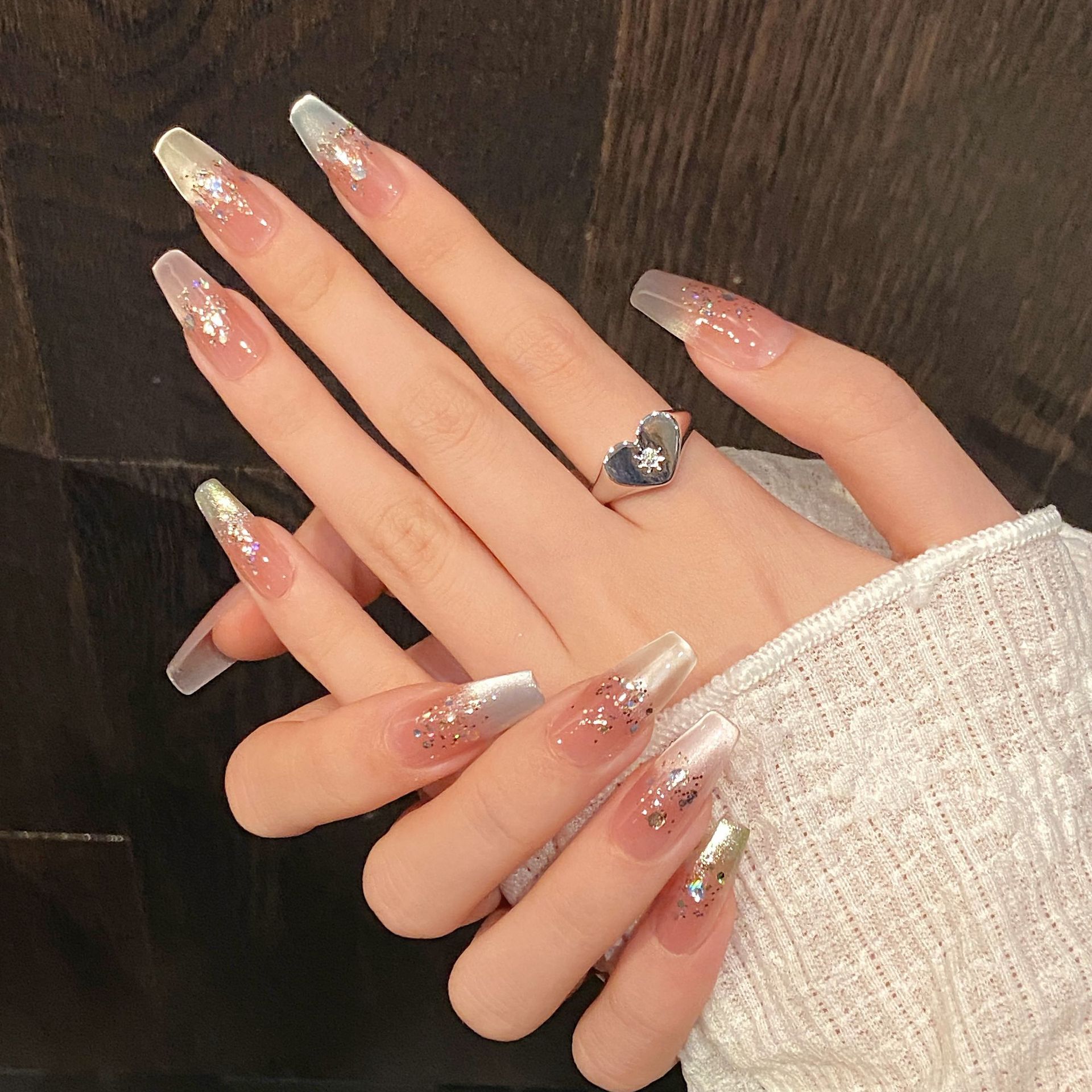 Handmade Press on Nails Rainbo - Nail Art Rainbow review and price