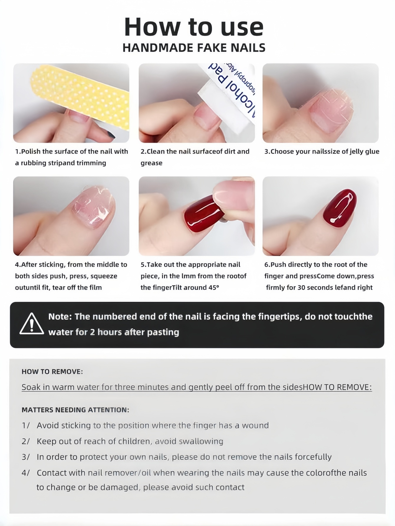 10 Pieces of Almond-Shaped Pre - Nail Art Gothic review and price