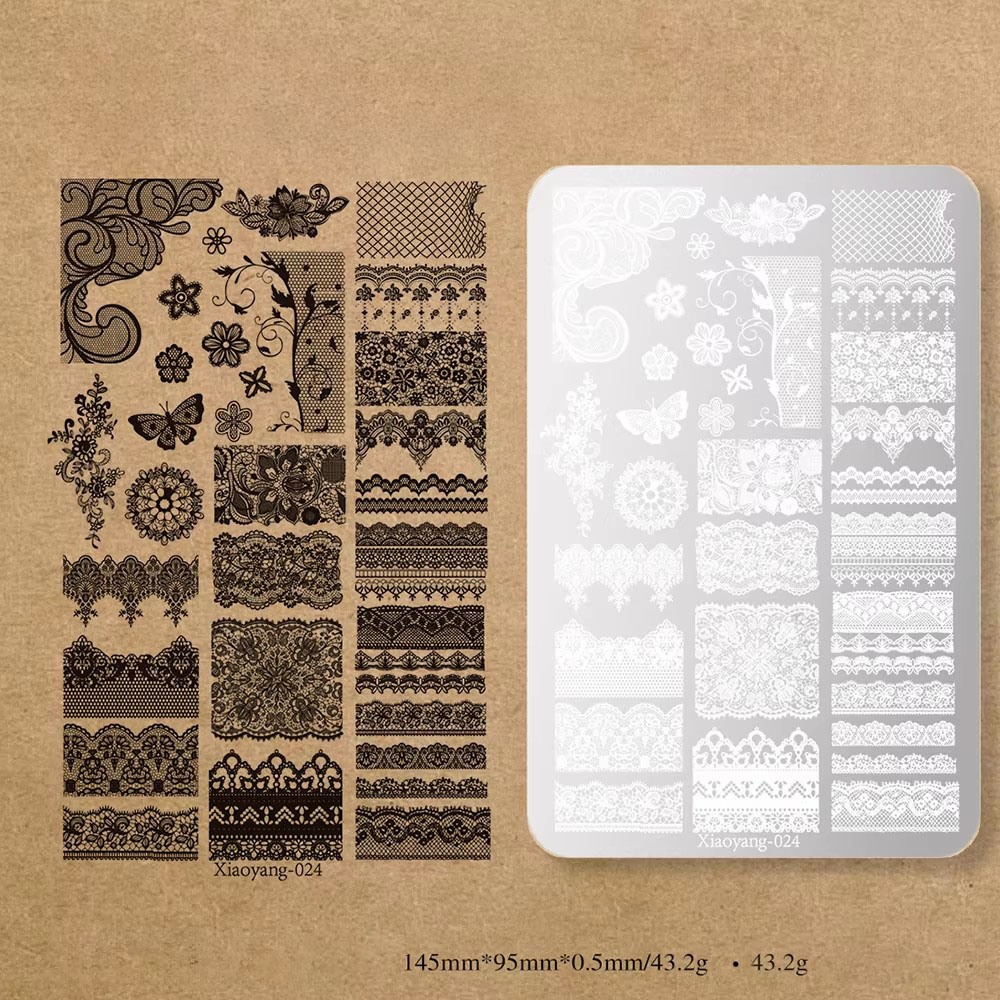 14.5*9.5 Lace Metal Nail Art S - Nail Art Leopard review and price