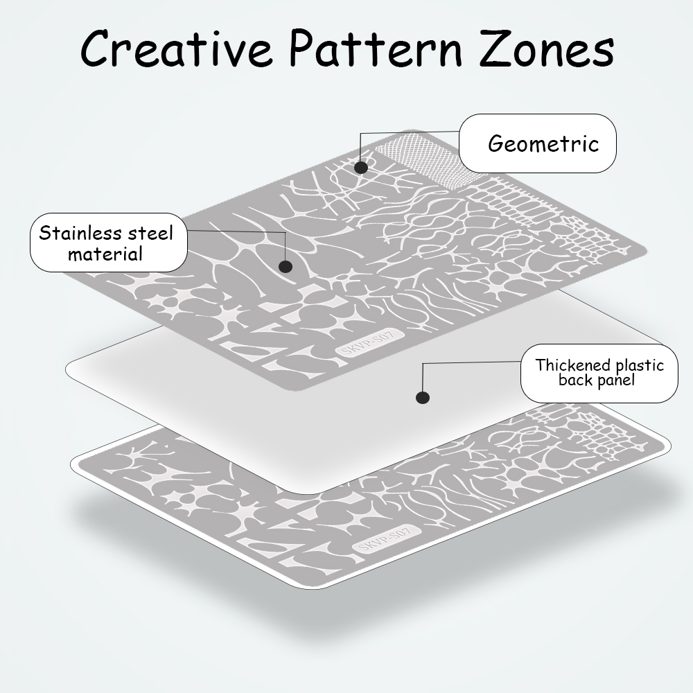 Nail Stamping Plates Gothic St - Nail Art Gothic review and price