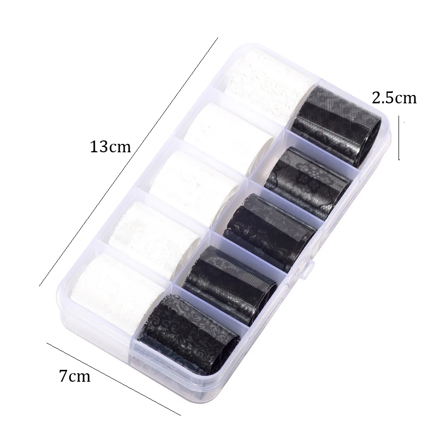 10 Rolls 2.5*60cm New Black Wh - Nail Art Leopard review and price