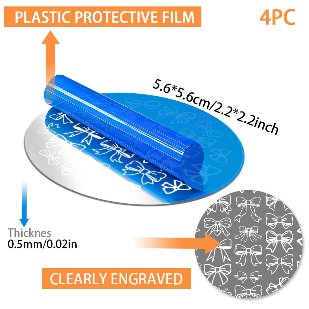 4pcs Bowknot Nail Stamping Pla - Nail Stamping Plate review and price