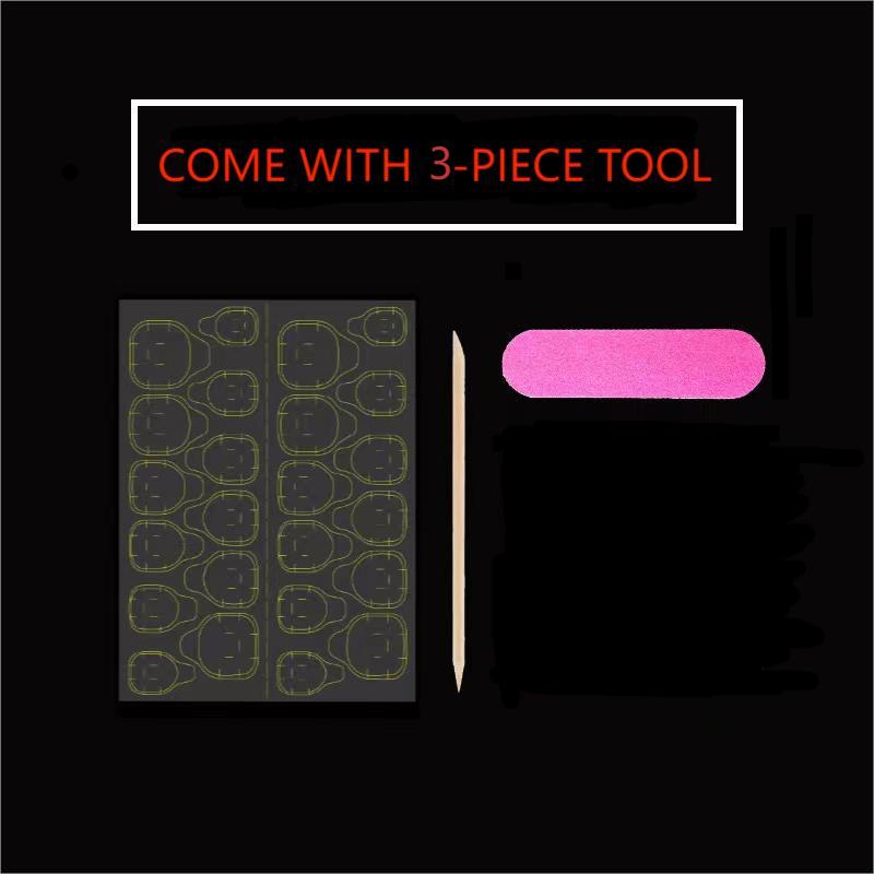 10pcs Handmade Fake Nails Midd - Nail Art Aesthetic review and price