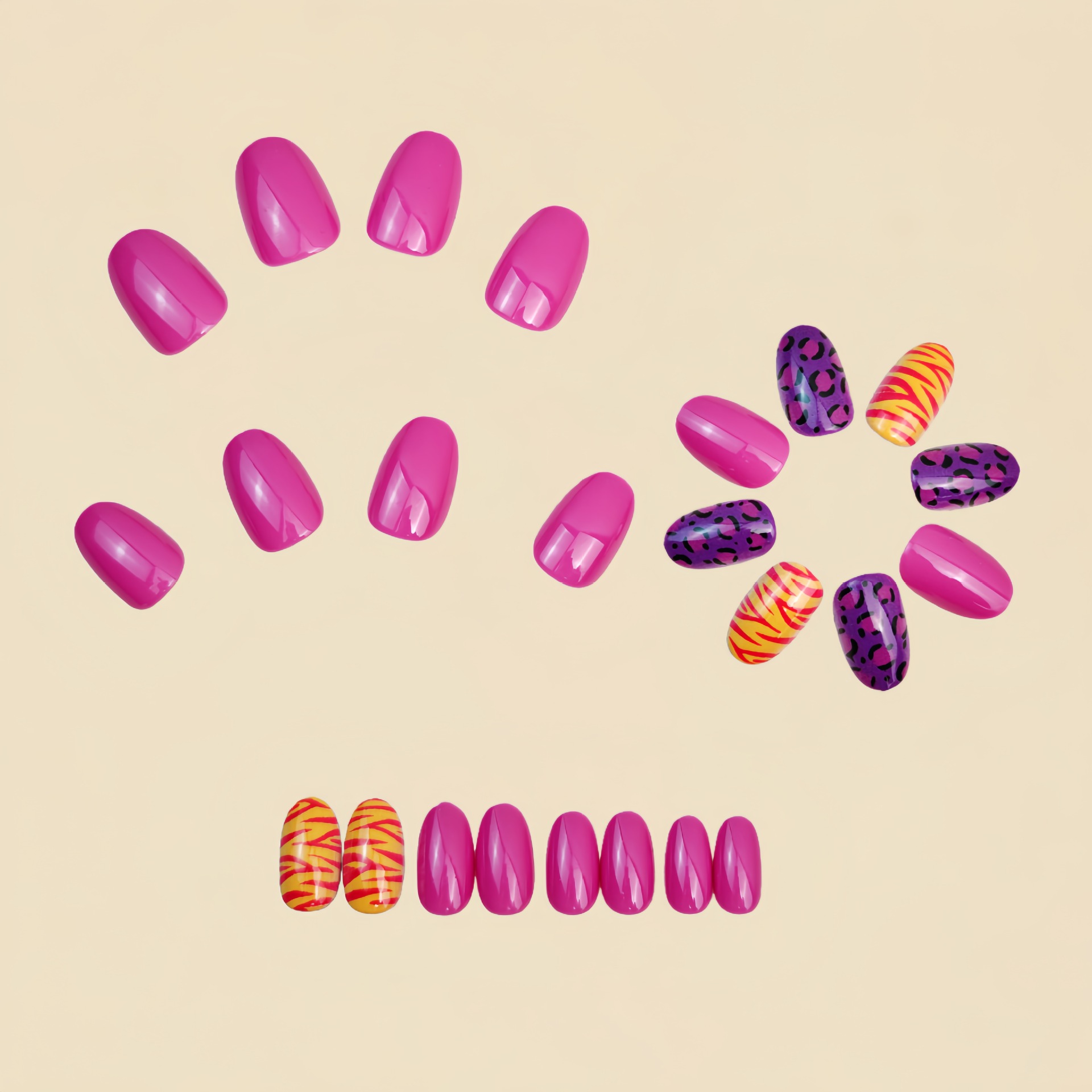 Short long fake nails for wome - Nail Art French Nails review and price