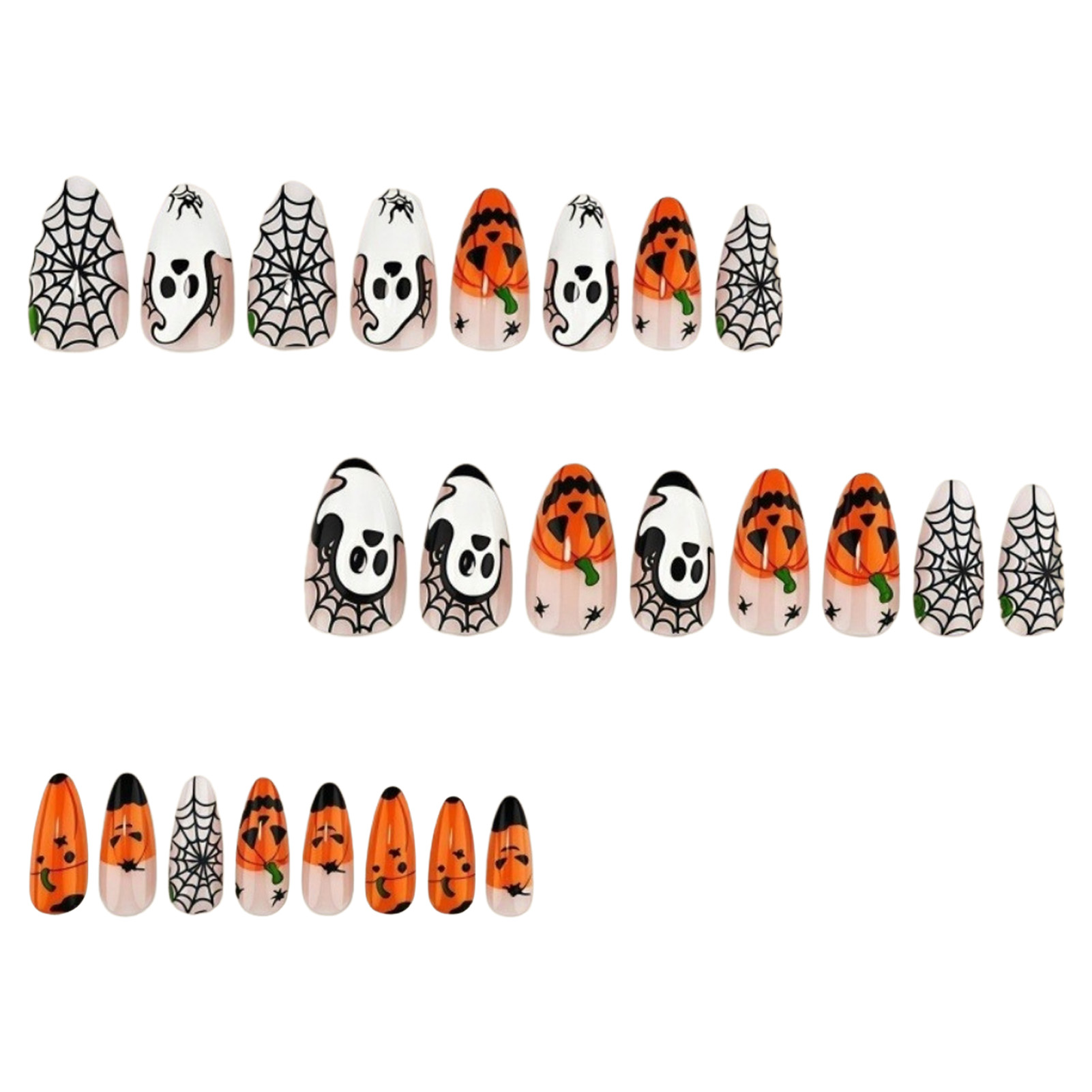 24pcs Halloween Press On Nails - Nail Art Aesthetic review and price
