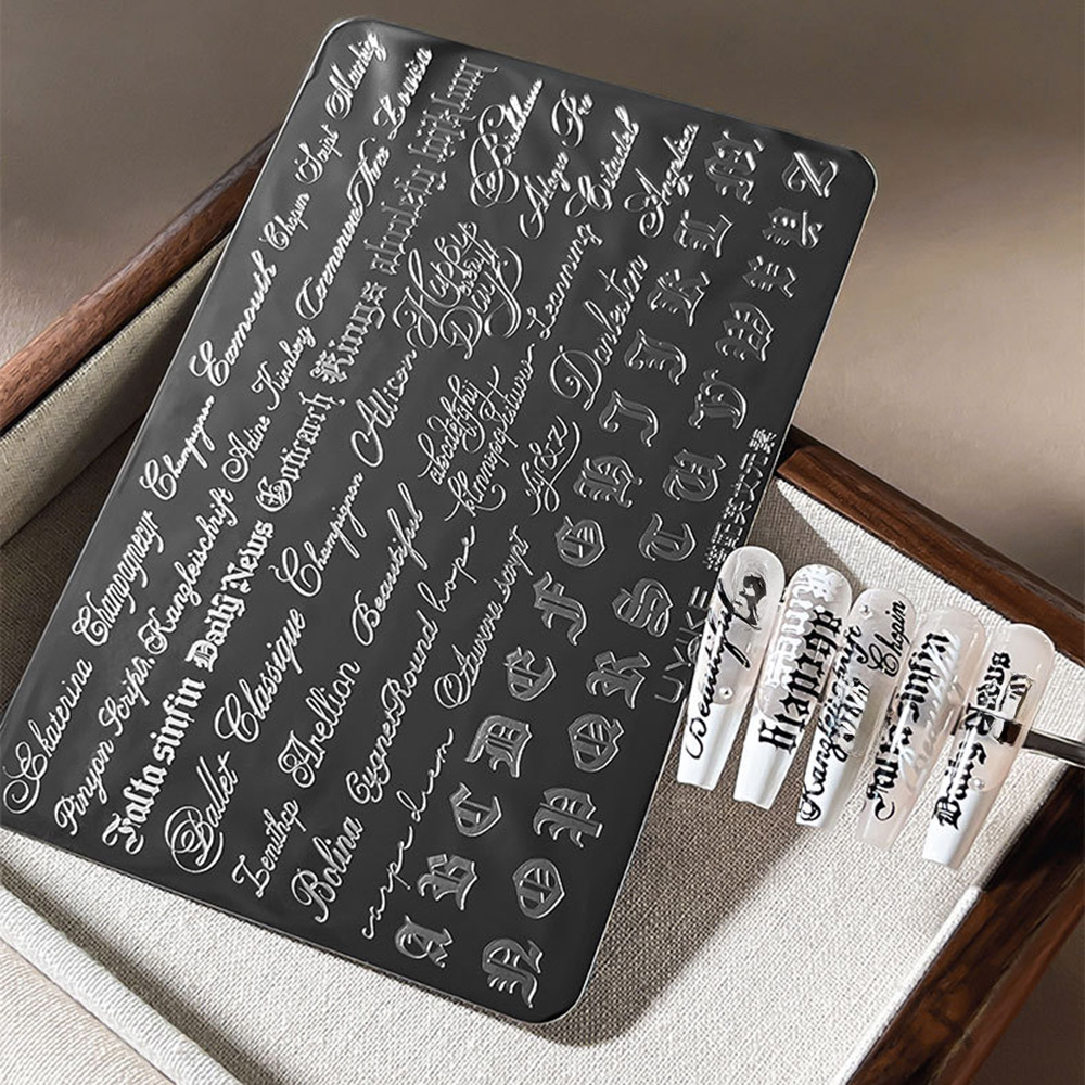 Gothic Cursive Letters Nail Ar - Nail Art Gothic review and price