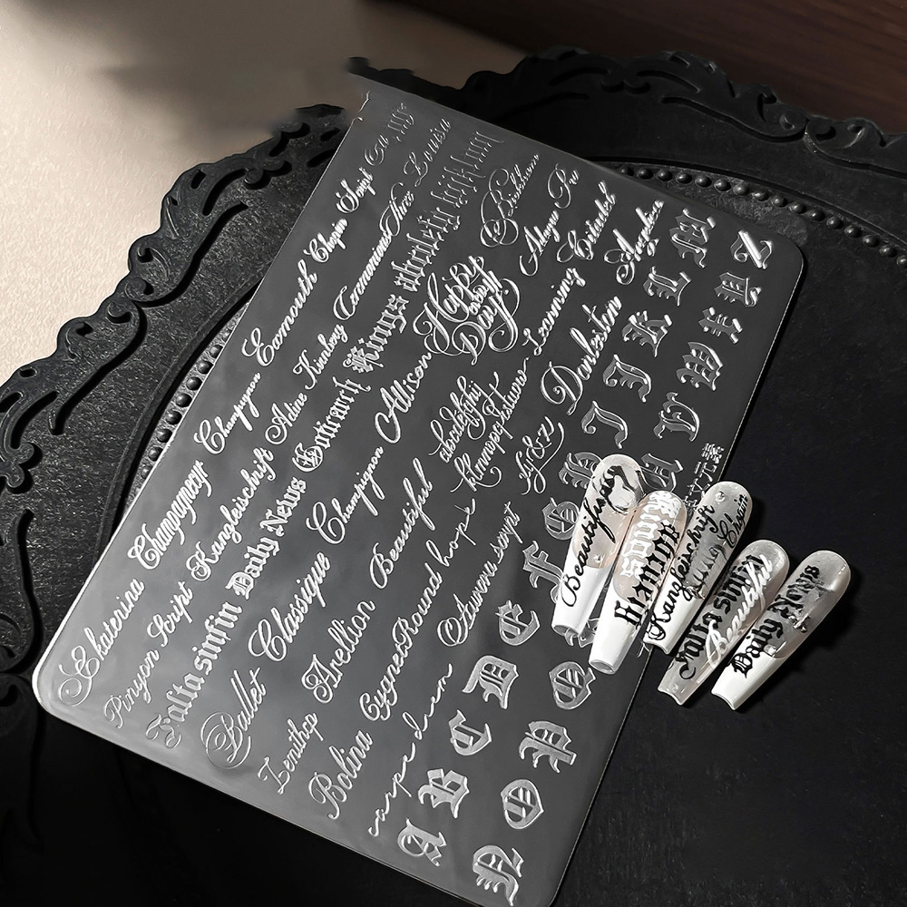 Gothic Cursive Letters Nail Ar - Nail Art Gothic review and price