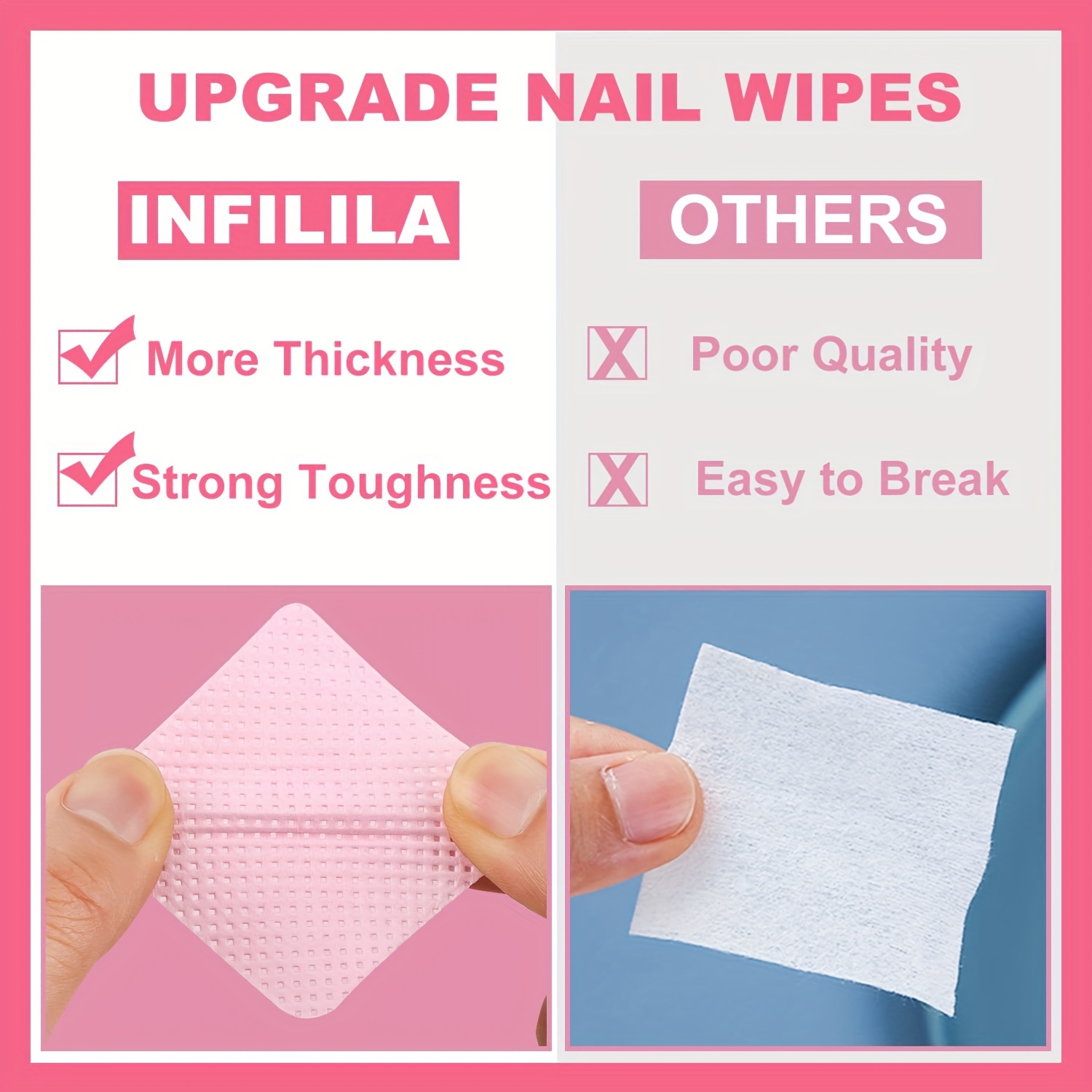 20/600pcs Lint-Free Nail Wipes - Nail Art Remove review and price