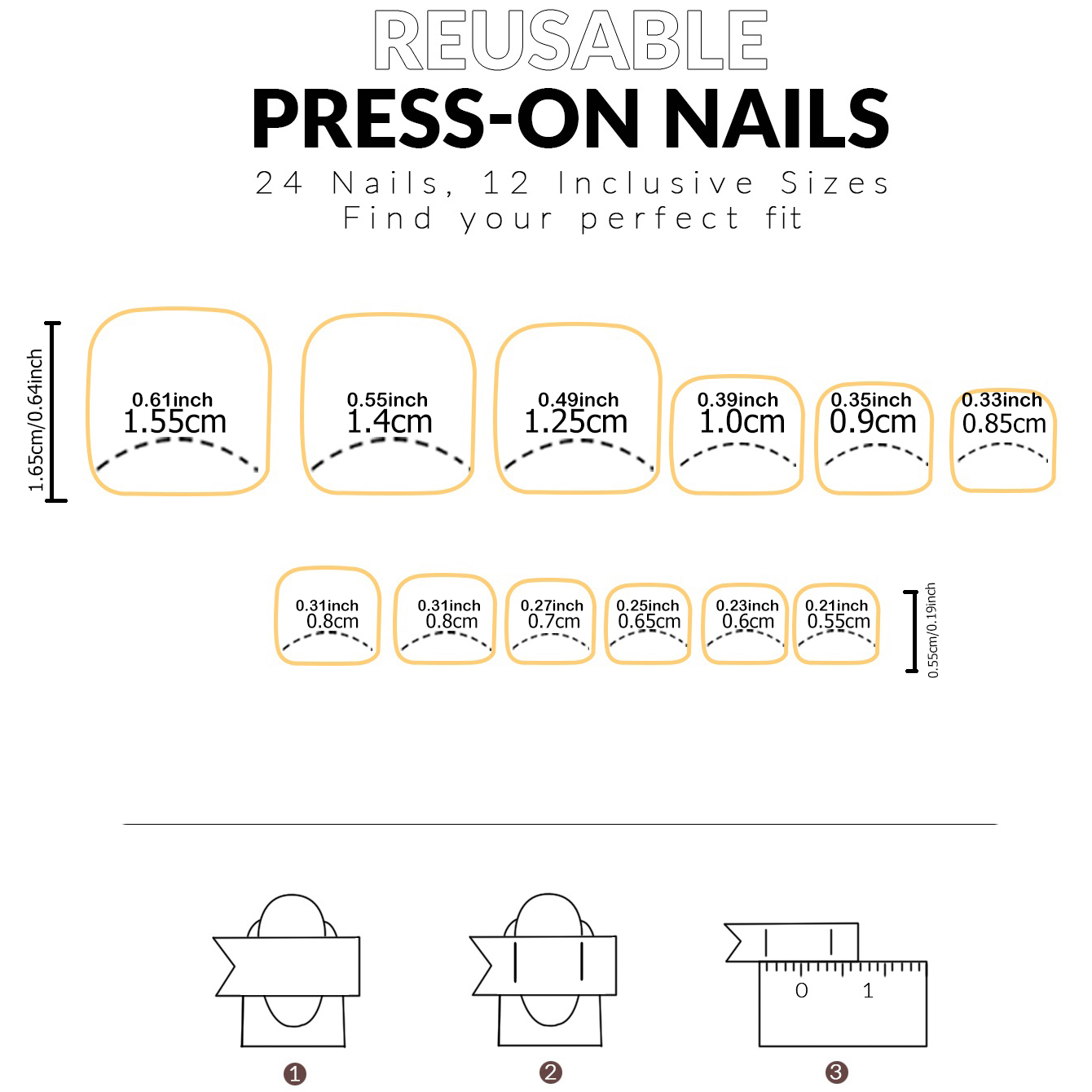 24 Pieces Of Hand And 24 Piece - Nail Art French Nails review and price
