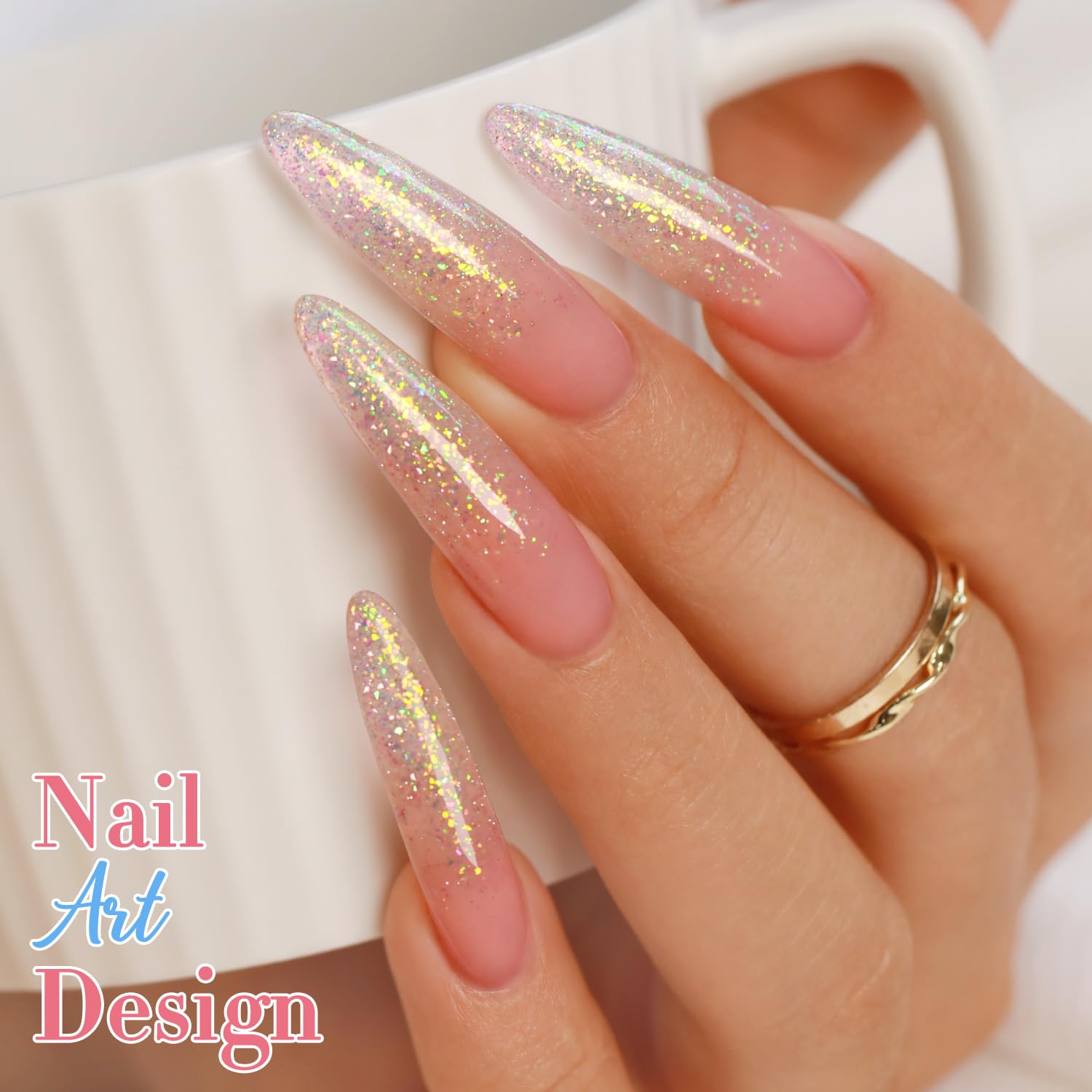 15ml Champagne Aurora Holograp - Nail Art Rainbow review and price