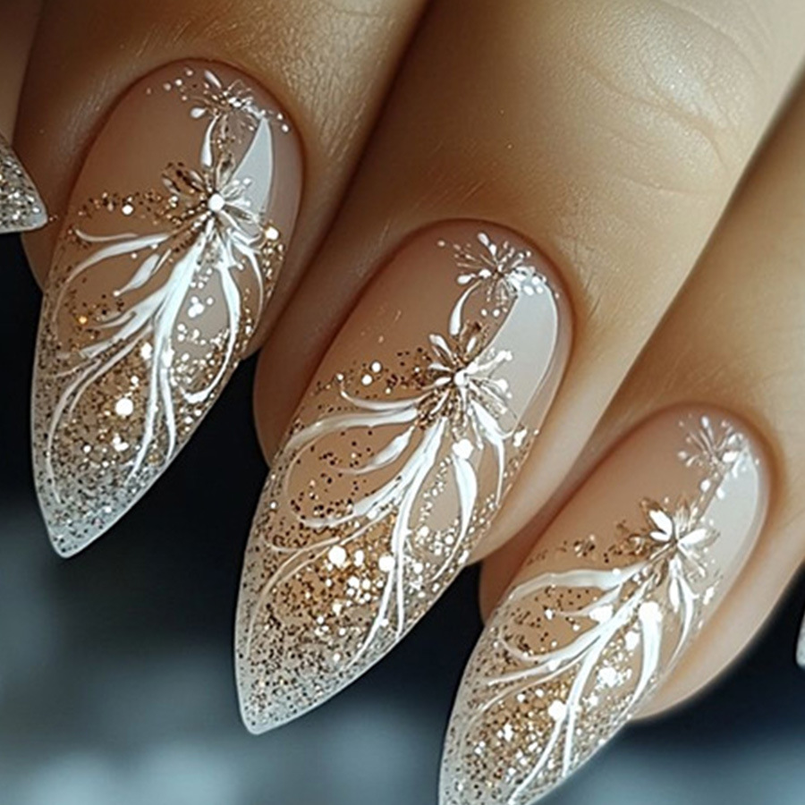 24pcs/set Short Medium fake na - Nail Art Aesthetic review and price