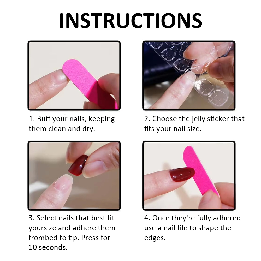 24Pcs Wine Red Flash Fake Nail - Nail Art French Nails review and price