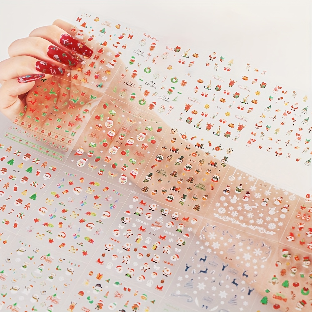 30 Christmas Nail Art Stickers - Nail Art Xmas Design review and price