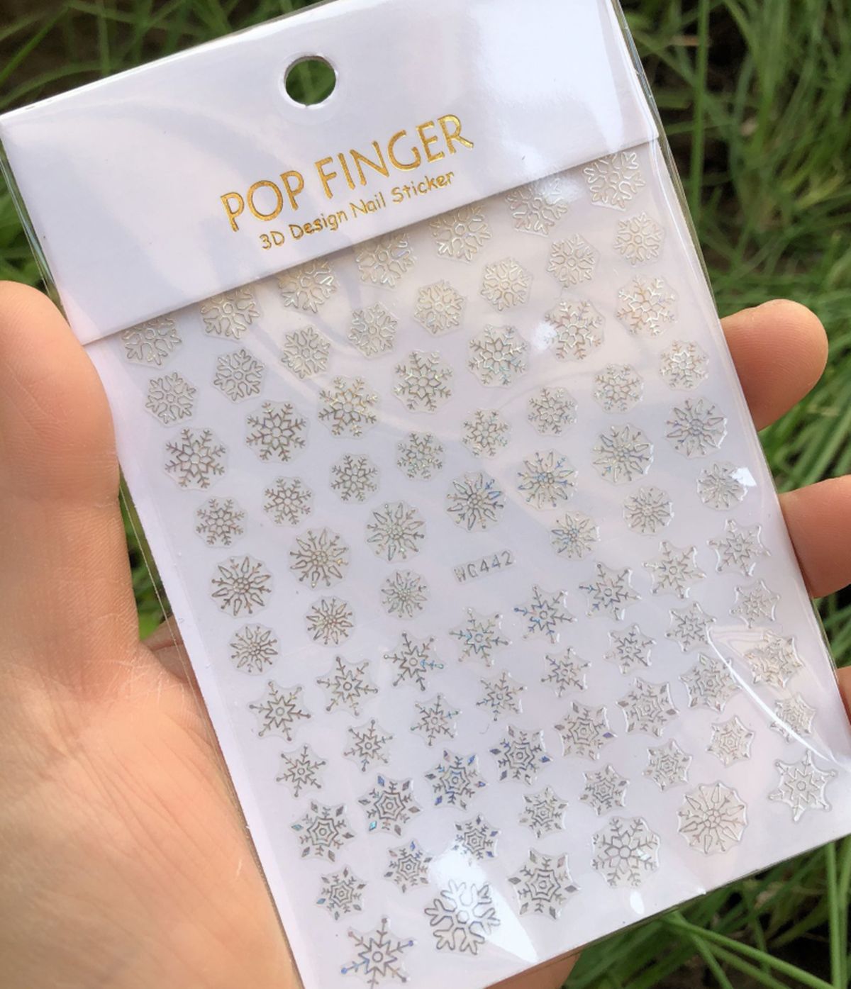 Holographics Silver Snowflakes - Nail Art Xmas Design review and price