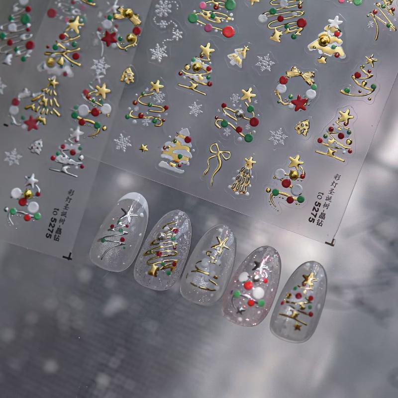 3D Christmas Nail Art Stickers - Nail Art Xmas Design review and price