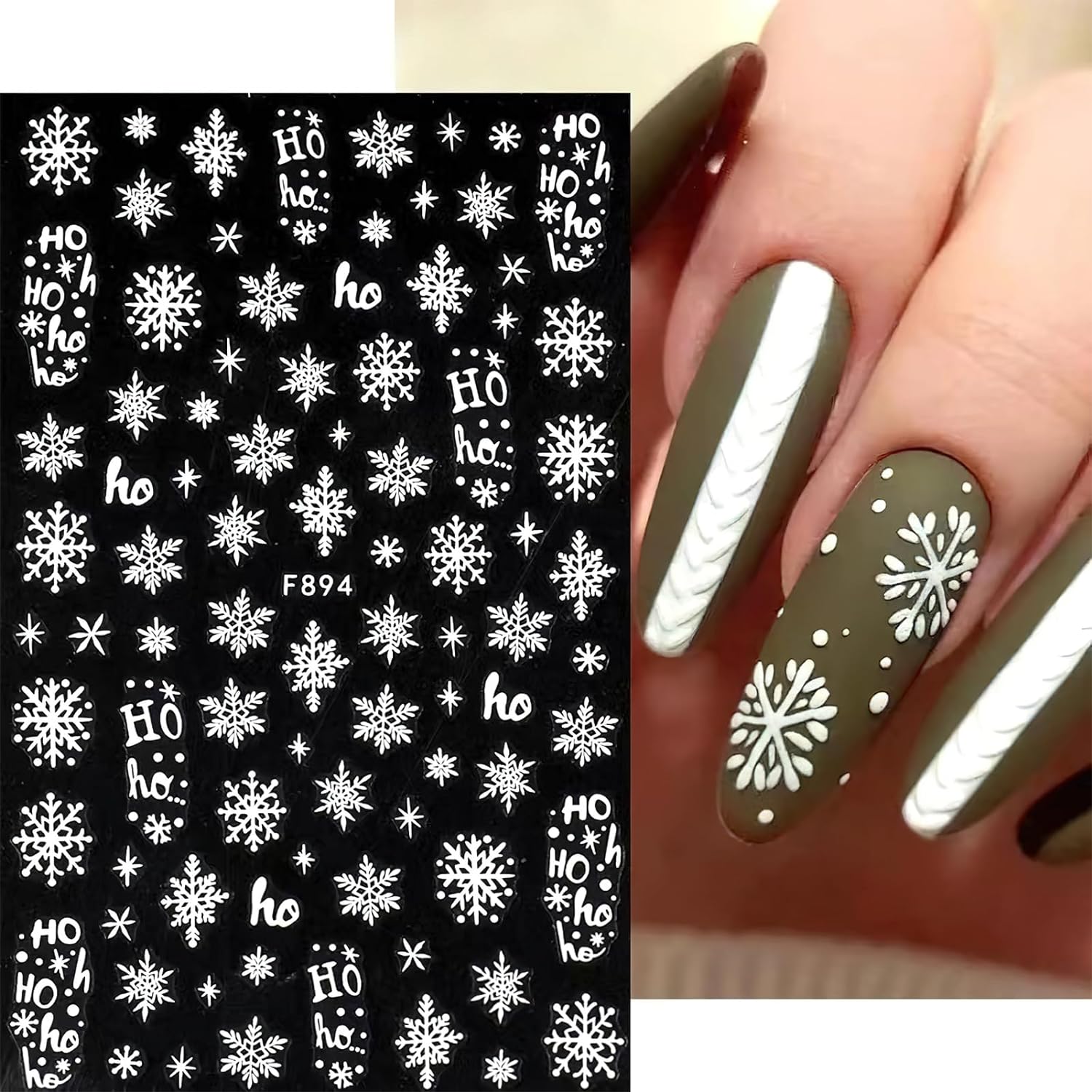3D Snowflake Nail Art Decals W - Nail Art Xmas Design review and price