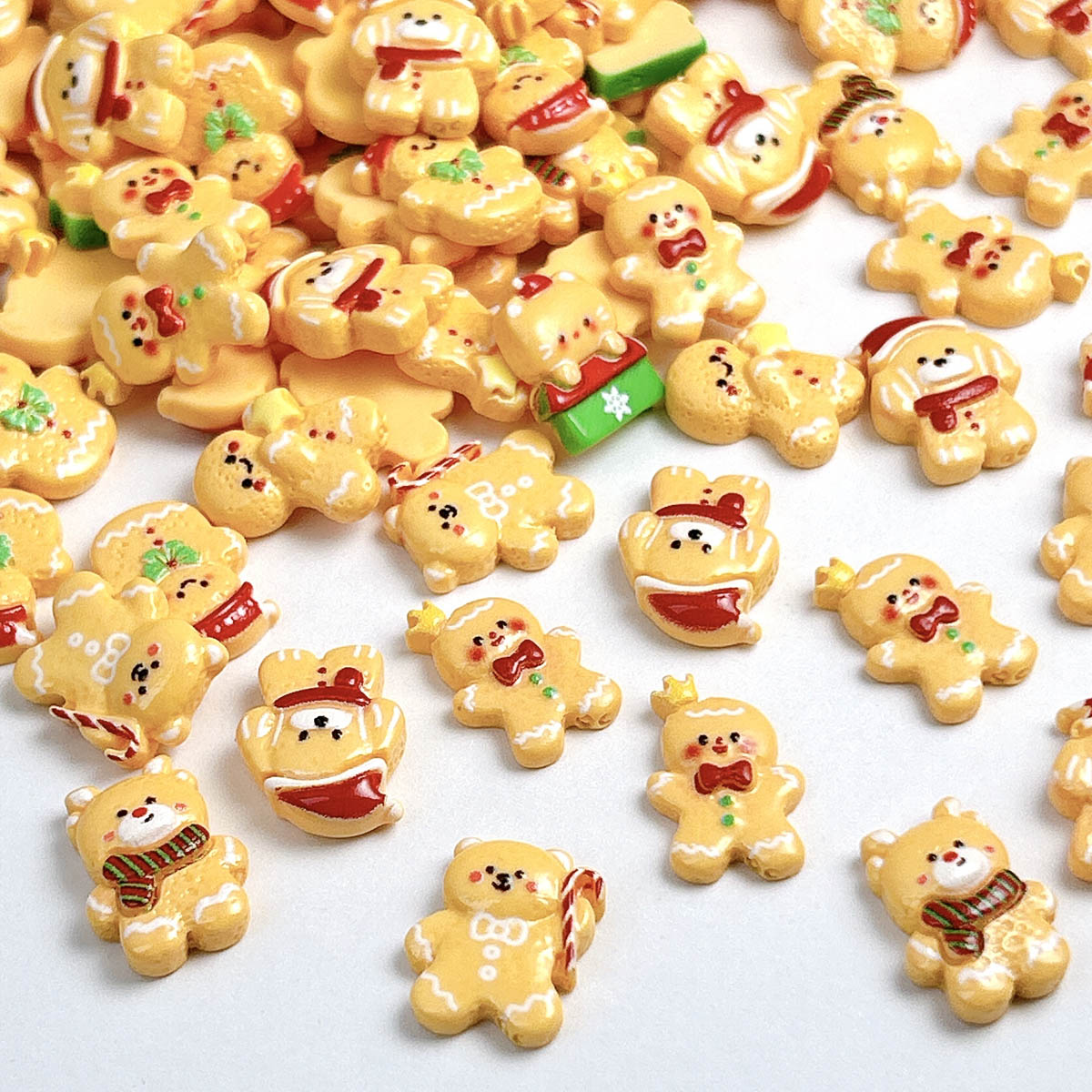 20PCS Kawaii Christmas Gingerb - Nail Art Xmas Design review and price