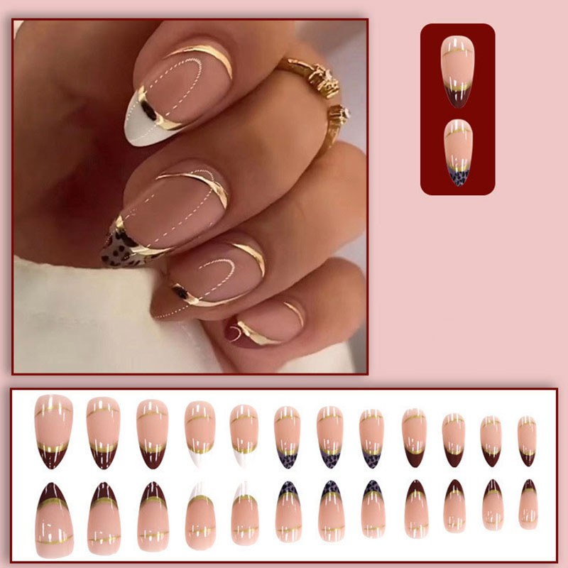 Medium fake nails for women gi - Nail Art Leopard review and price