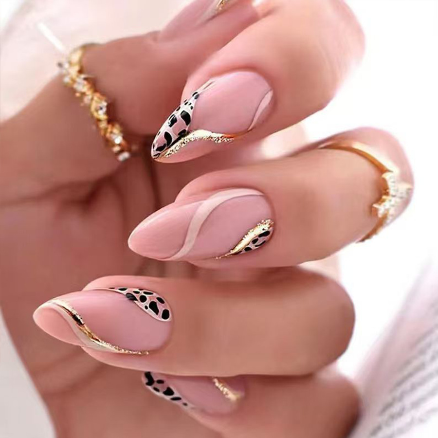 Medium fake nails for women gi - Nail Art Leopard review and price