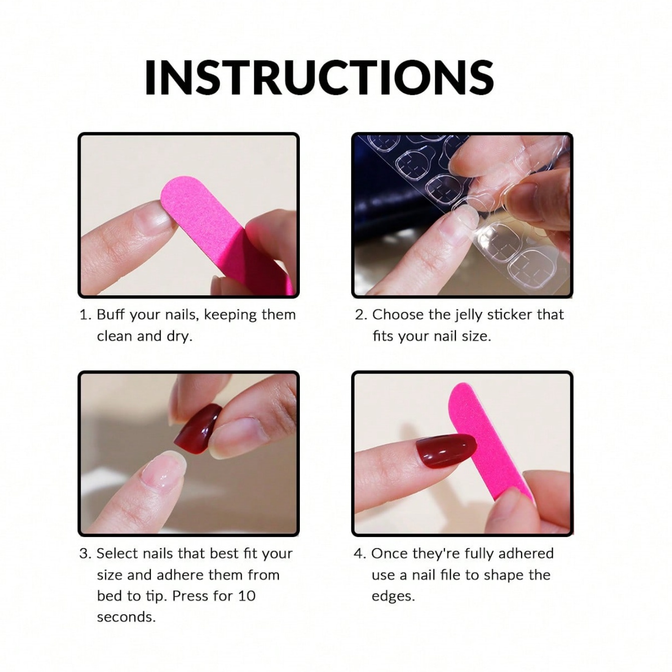 10Pcs Stiletto Handmade Fake N - Nail Art French Nails review and price
